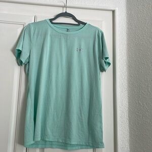 Under Armour Sea Foam Green Workout Shirt L